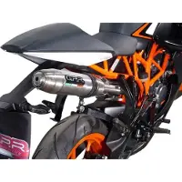 Gpr Exhaust Systems Deeptone Inox Ktm Rc 200 14-16 Homologated Slip On Muffler Argenté Homologated