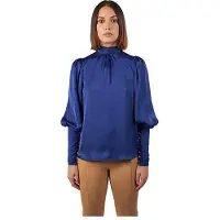 & Me Cinthya Long Sleeve Blouse Bleu 40 Femme