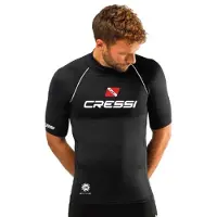 Cressi Spa Diving 2024 Short Sleeve Rash Guard Noir 2XL Homme