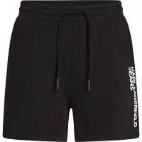 Karl lagerfeld Jeans Text Logo Sweat Shorts Noir L Homme