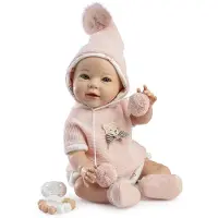 MuÑecas Guca Diana Baby Reborn Hairless 42-46 Cm Rose Enfants