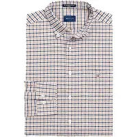 Gant Oxford Gingham Long Sleeve Shirt Marron S Homme