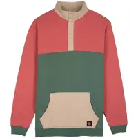 Santa Cruz Crew Classic Dot Label Quarter Sweatshirt Vert,Rose M Homme