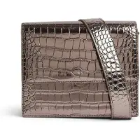 JW PEI Mini Flap Metal Bag Marron