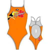 Turbo New Ipannema Thin Strap Swimsuit Orange 12-24 Months Fille