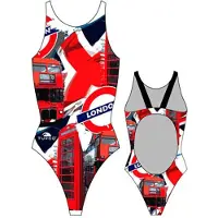 Turbo London Pro Resist Swimsuit Rouge,Noir 3XL Femme