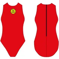 Turbo Basic Waterpolo Swimsuit Rouge 5-6 Years Fille
