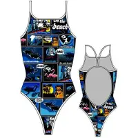 Turbo New Comic Swimsuit Bleu 2XL Femme