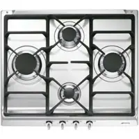 Smeg S60ghs Gas Hob 60 Cm 4 Burners Argenté