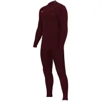 Zion Wesley Steamer 3/2 Mm Long Sleeve Chest Zip Neoprene Suit Rouge S Homme