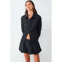 Balmohk Poplin Zipper Long Sleeve Shirt Noir S Femme
