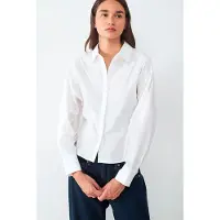 Balmohk Fitted Long Sleeve Shirt Blanc M Femme