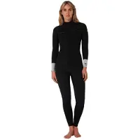 Ocean & Earth Steamer 3/2 Mm Woman Long Sleeve Chest Zip Neoprene Suit Noir 16 Femme