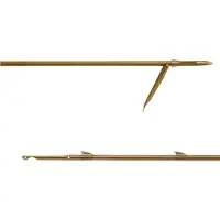 BEUCHAT 6.5 Mm 3 Lugs Single Barb Spearshaft Doré 150 cm