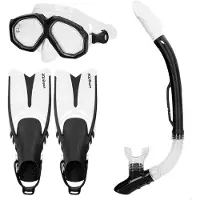 Aqua Sport Snorkeling Set Noir EU 42 1/2-47