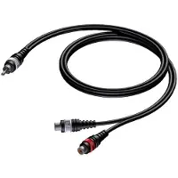 Procab Câble CAB727/0.25, RCA (M) do 2x RCA (F) (0,25m) (0.25 m)