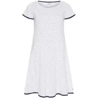 Sea Ranch Dot Short Sleeve Long Dress Blanc S Femme