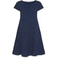 Sea Ranch Dot Short Sleeve Long Dress Bleu XS Femme