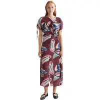 Scotch & Soda Drawstring Short Sleeve Long Dress Rose 38 Femme