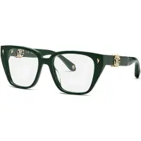 Roberto Cavalli Vrc046 Woman Glasses Vert Femme