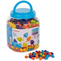 Miniland Pegs Educational Toy 15 Mm 1300 Units Multicolore Enfants