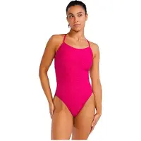 Tyr Durafast Elite Trinityfit Lapped Swimsuit Rose 26 Femme