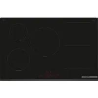Bosch Serie 6 PVW831HB1E, Noir, Encastrable, 80 cm, Plaque de cuisson à induction avec zones, Vitrocéramique, 5 zones/zones