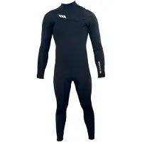 West Lotus Gbs 5/4/3 Mm Long Sleeve Chest Zip Neoprene Suit Noir S Homme