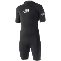 Storm Blade Flatlock Spring 2/2 Mm Junior Short Sleeve Back Zip Shorty Noir 10 Years Garçon