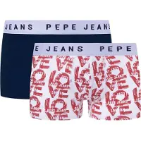 Pepe Jeans Love Print Trunk Panties 2 Units Multicolore S Femme