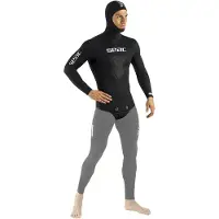 Seac Sub Veste De Chasse Sous-marine Black Shark Open Cell 7 Mm