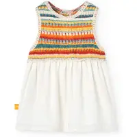 Boboli Knitwear Combined Sleeveless Dress Blanc 3 Months Fille