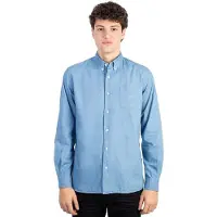 Woolrich Classic Long Sleeve Shirt Bleu M Homme