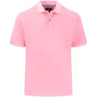 Fynch&Hatton 15044003 Short Sleeve Polo Rose 2XL Homme