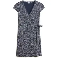 Superdry Athletic Essential Wrap Short Sleeve Dress Bleu 2XS Femme