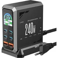 BlitzWolf S31 2xusb-a 4xusb-c Pd 240w Usb-a And Usb-c Wall Charger Clair