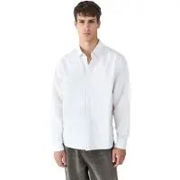 Balmohk Oversize Stripes Retiro Long Sleeve Shirt Blanc M Homme