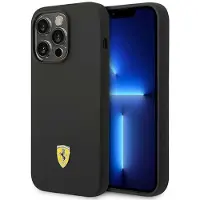 Pricenet FESSIHMP14LBK iPhone 14 Pro 6,1" czarny/black hardcase Silicone Metal Logo Magsafe (Apple iPhone 14 Pro), Coque pour téléphone portable, Noir