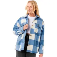 Rip Curl Neon Isles Fleece Long Sleeve Shirt Bleu XS Femme