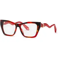 Roberto Cavalli Vrc117m Square Woman Glasses Rouge 145/55 mm Femme
