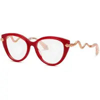 Roberto Cavalli Vrc105 Butterfly Woman Glasses Rouge 140/53 mm Femme