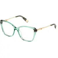 Furla Vfu830 Square Woman Glasses Vert 140/54 mm Femme