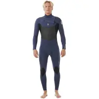 Rip Curl Dawn Patrol 3/2 Mm Gb St Long Sleeve Chest Zip Neoprene Suit Bleu S Homme