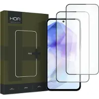 Hofi VERRE TREMPÉ PRO+ 2-PACK POUR GALAXY A35 / A55 5G NOIR (2 pcs, Samsung Galaxy A35, Samsung Galaxy A55), Téléphone portable : film de protection, Noir