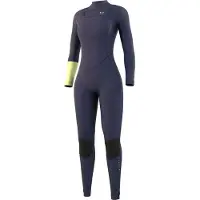 Mystic Dazzled 3/2 Mm Woman Long Sleeve Chest Zip Neoprene Suit Gris M Femme