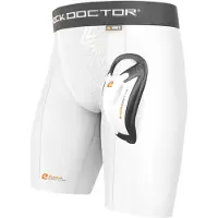 Shock Doctor Core Compression Bioflex Groin Guard Blanc 2XL