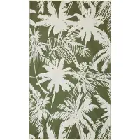 Sundek Recycled Lightweight Microfibre Tropic Savana Printed Sheeting Towel Vert Femme