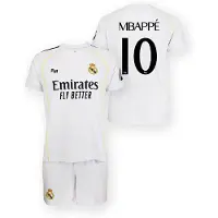 Real Madrid Kylian Mbappé Maillot Domicile Enfants - Taille 128 - 2025/2026 - Merchandise Officiel Fan - Real Fanshop