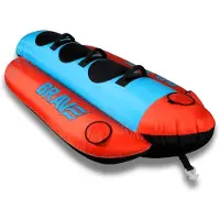 Brave Sports Banana Funtube Towable Orange 3 Places