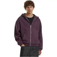 Build Your Brand Fluffy Full Zip Sweatshirt Violet 4XL Homme